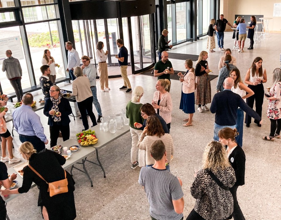People on a floor taken from above